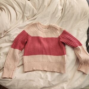 Kate Spade pink and magenta striped sweater